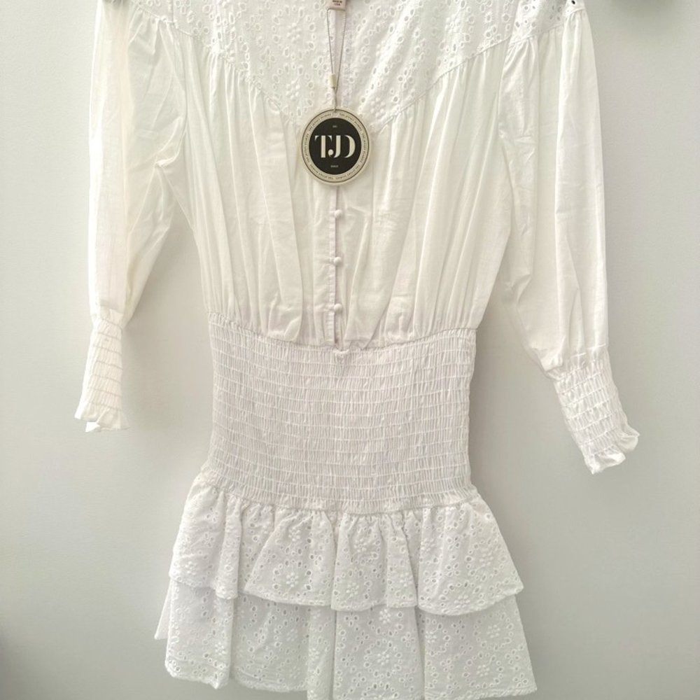 White /Off White Mini Dress (The Jet Set Diaries)